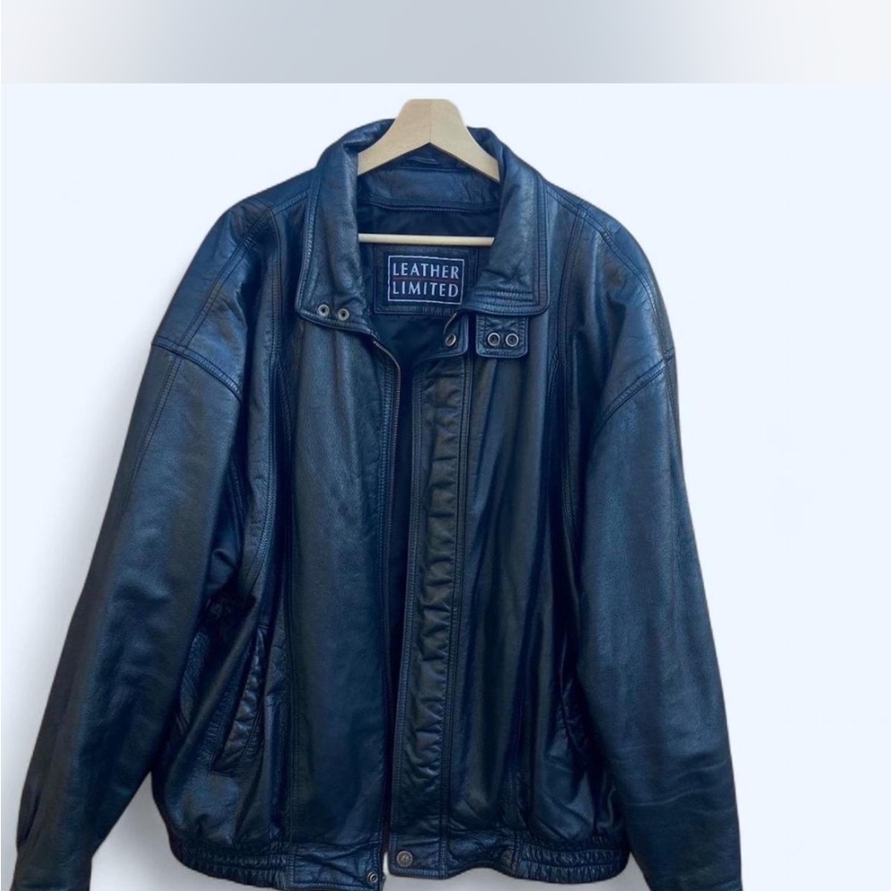 Oversized Black Bomber Jacket